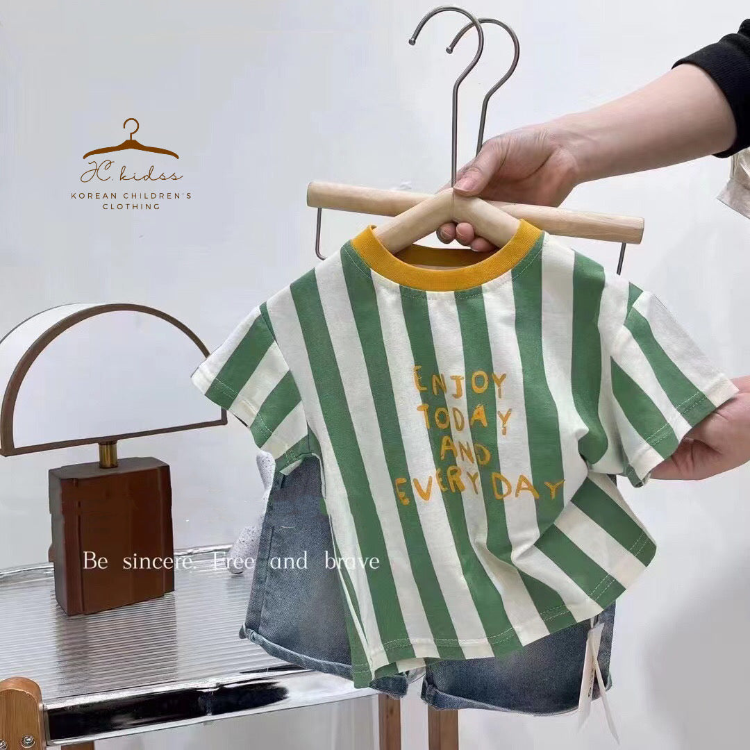 YKT257 綠色直間Tee