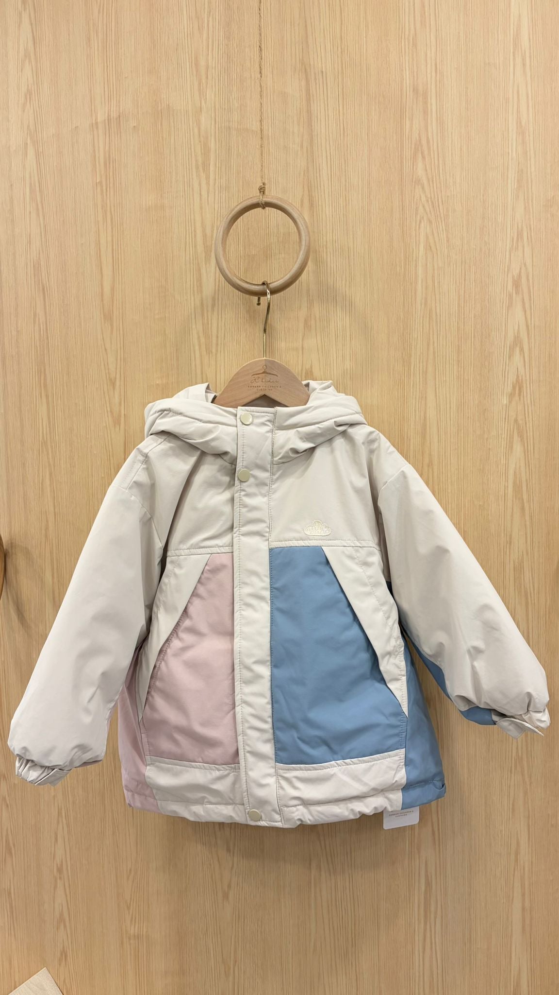 RBJK136 拼色羽絨服