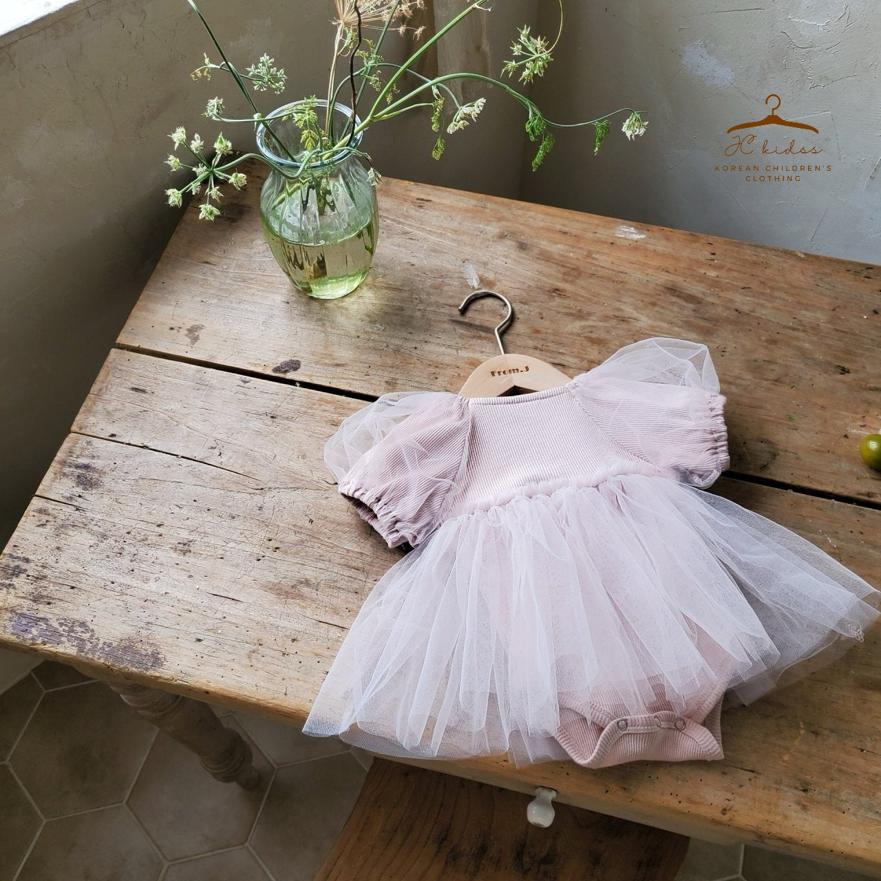 FJD15 泡泡短袖包屁紗裙