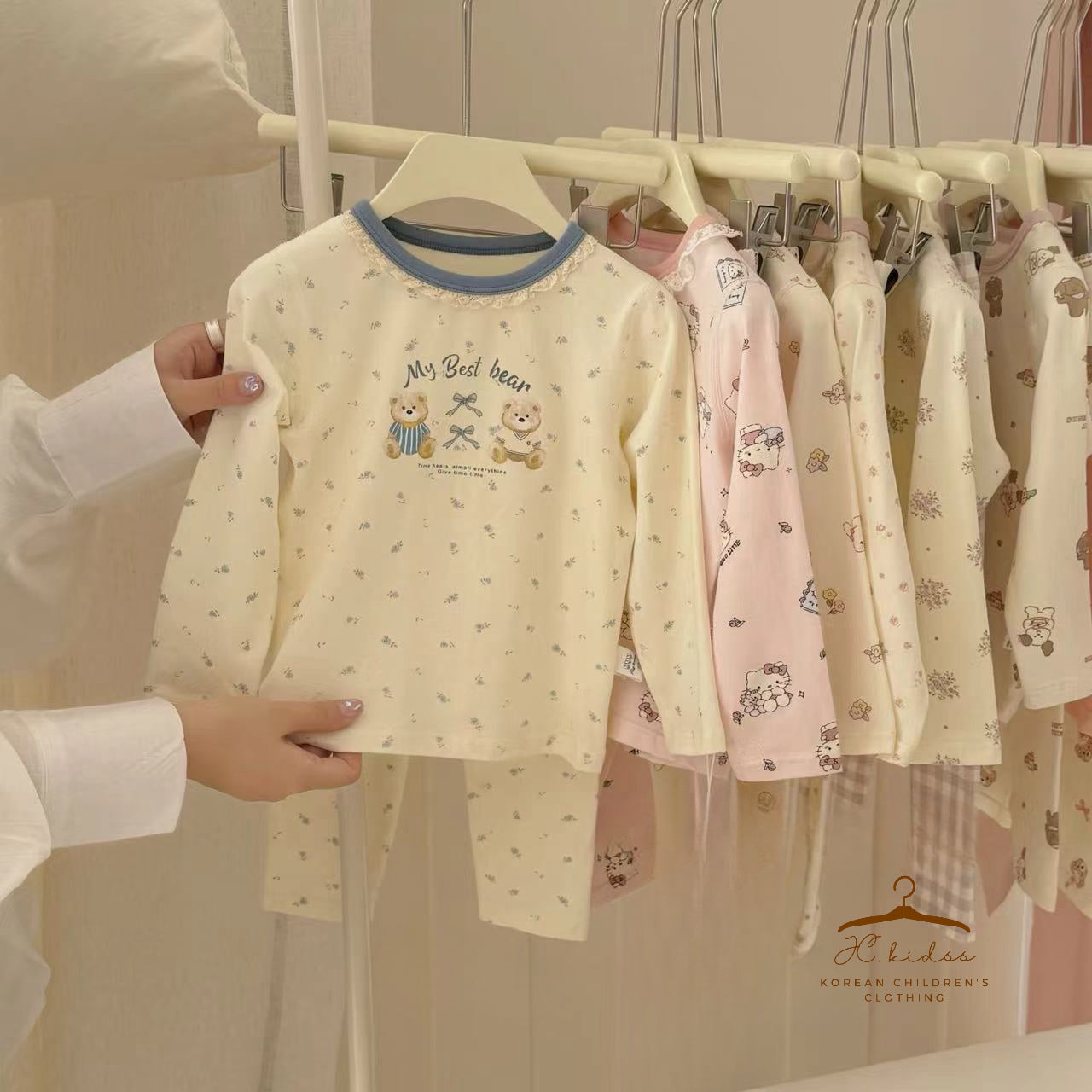 HW107 藍色熊仔家居服