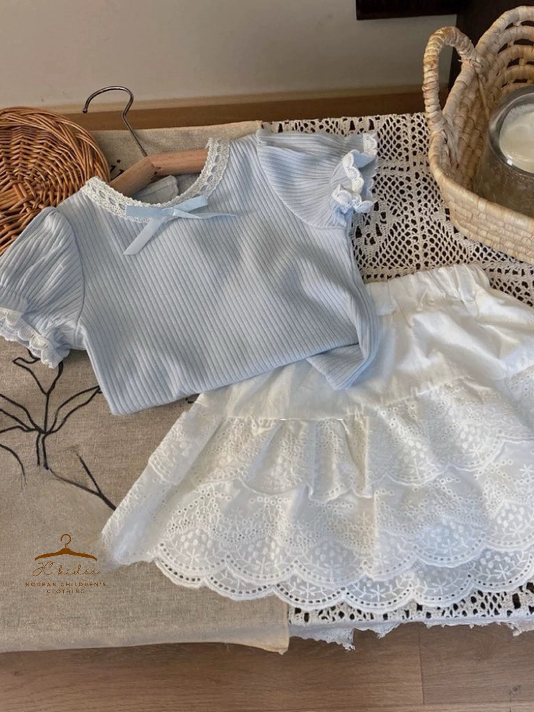 HLB20 白色通花半截裙