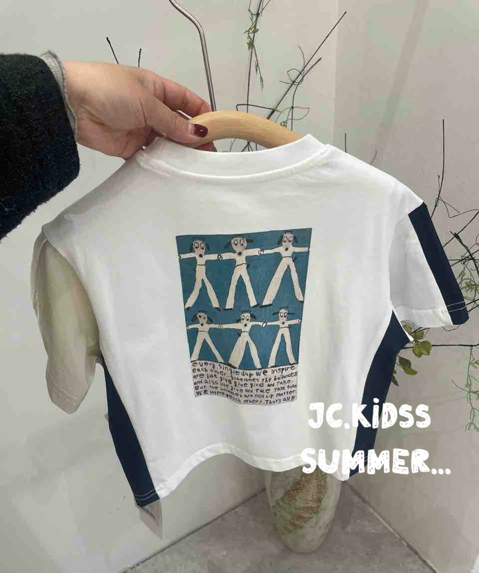 拼色鎚仔TEE - 嬰幼兒童裝