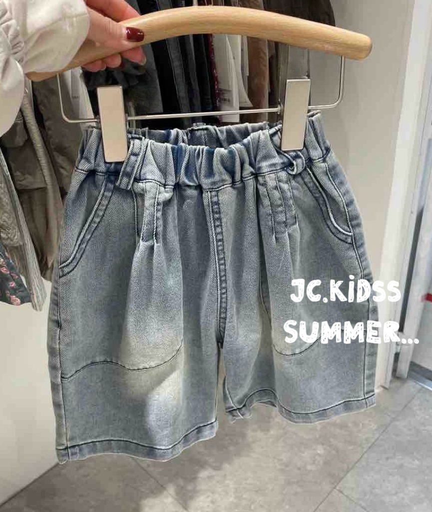 藍色水洗牛仔短褲 - 嬰幼兒童裝