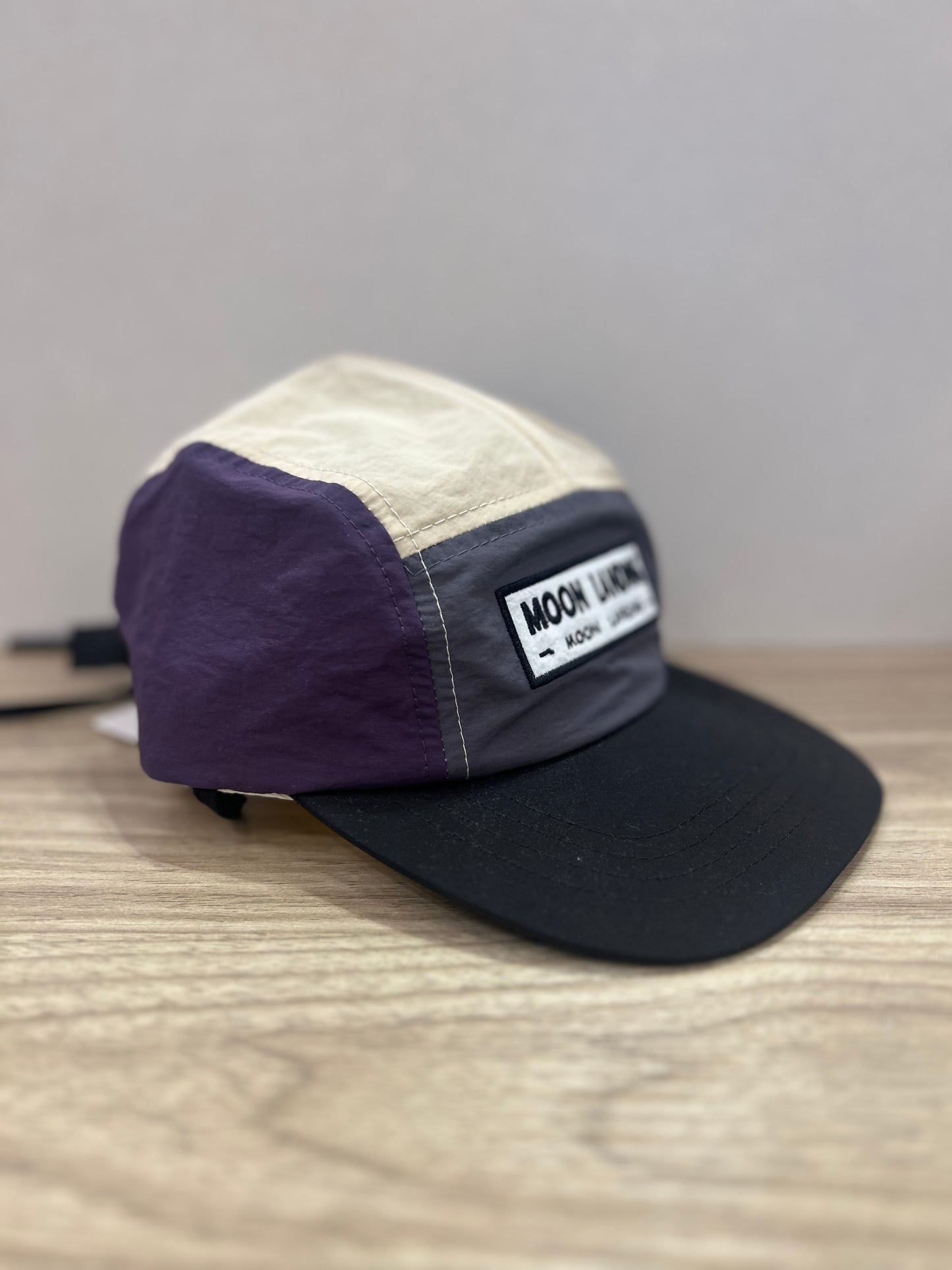 CAP24 拼色綁帶帽