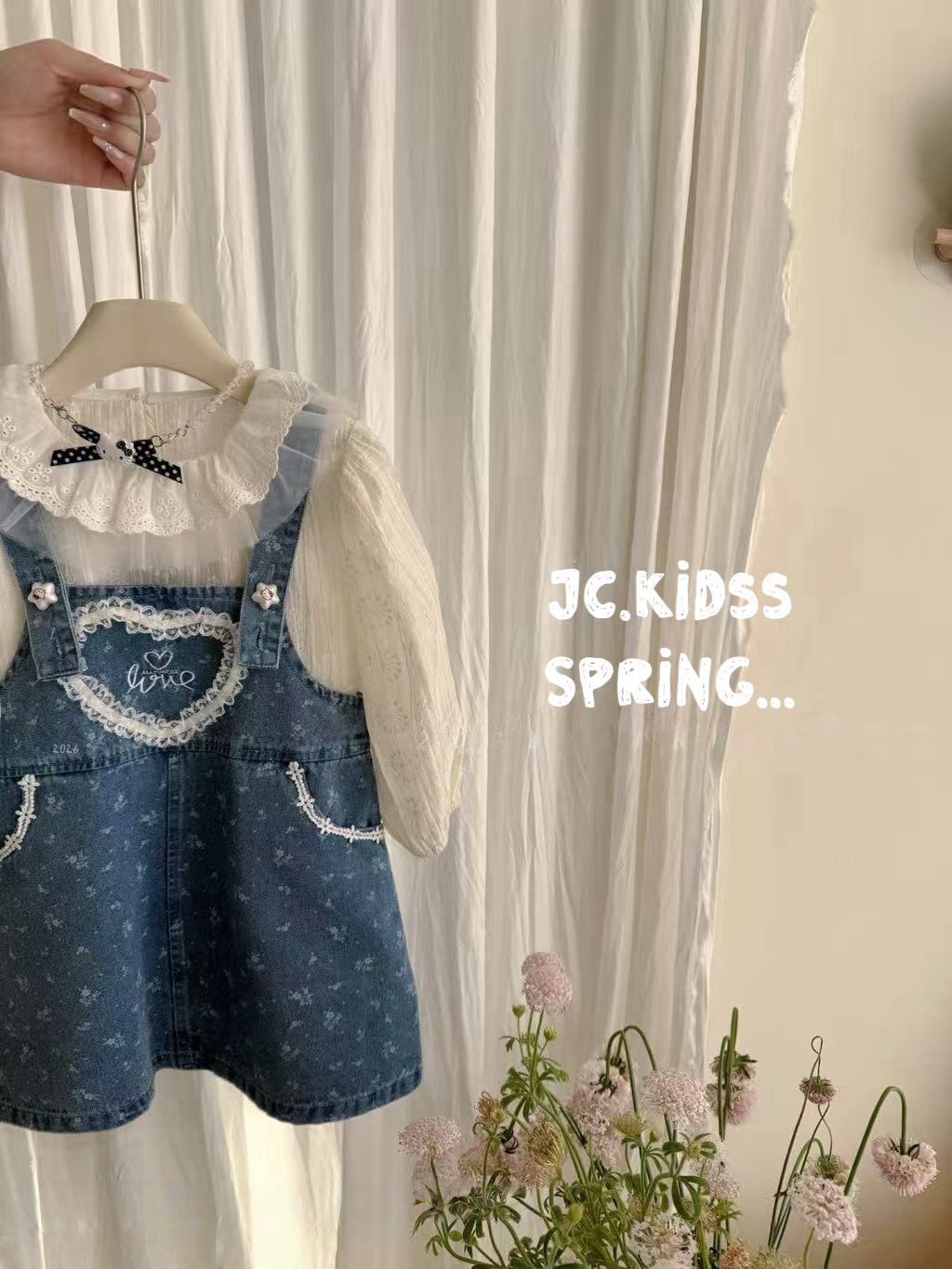 YKD597 吊帶牛仔連身裙