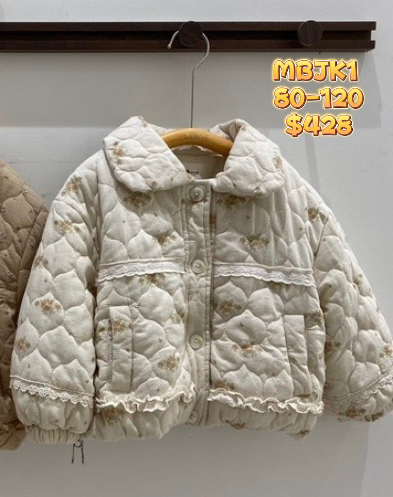 MBJK1 碎花夾棉外套