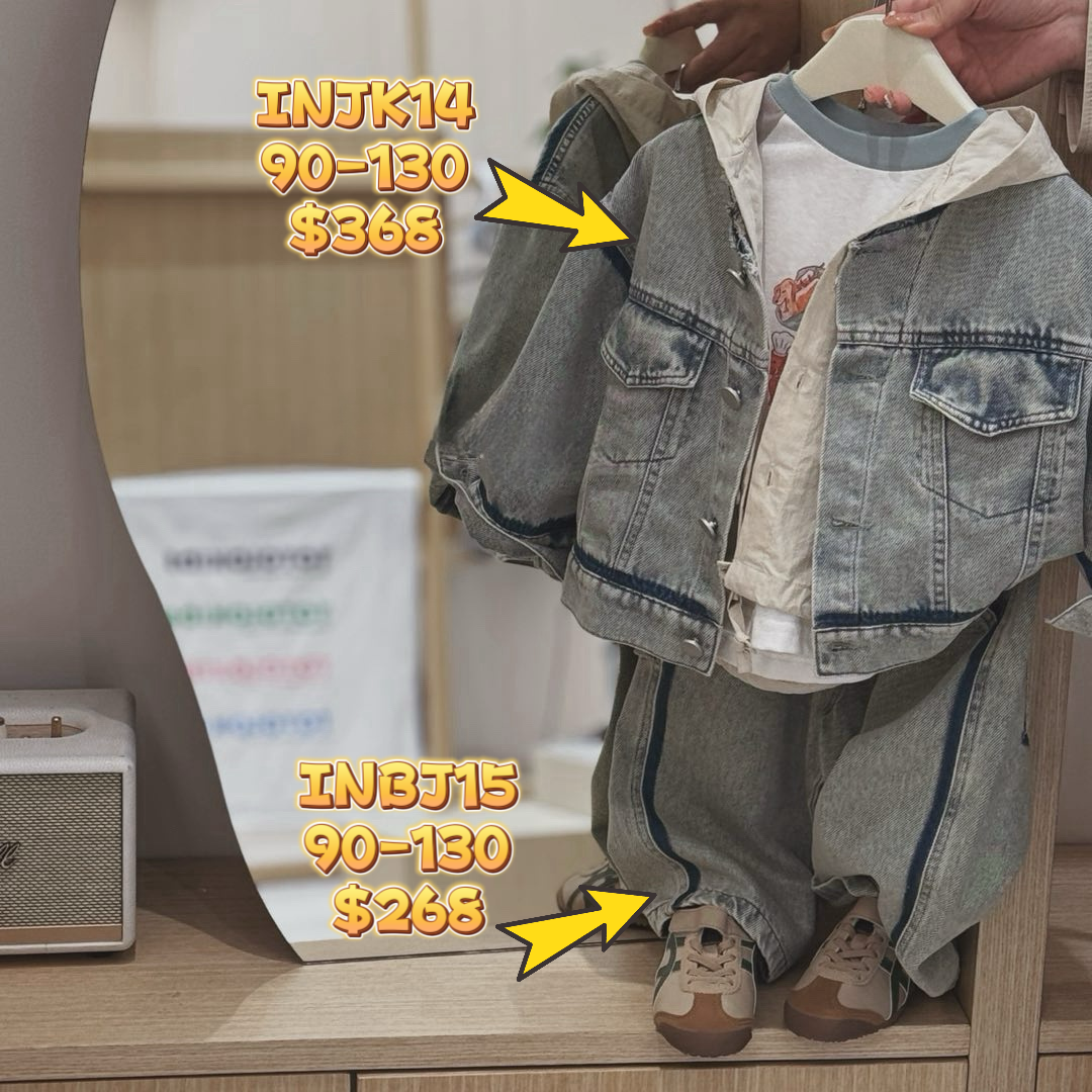 INBJ15 有邊牛仔褲