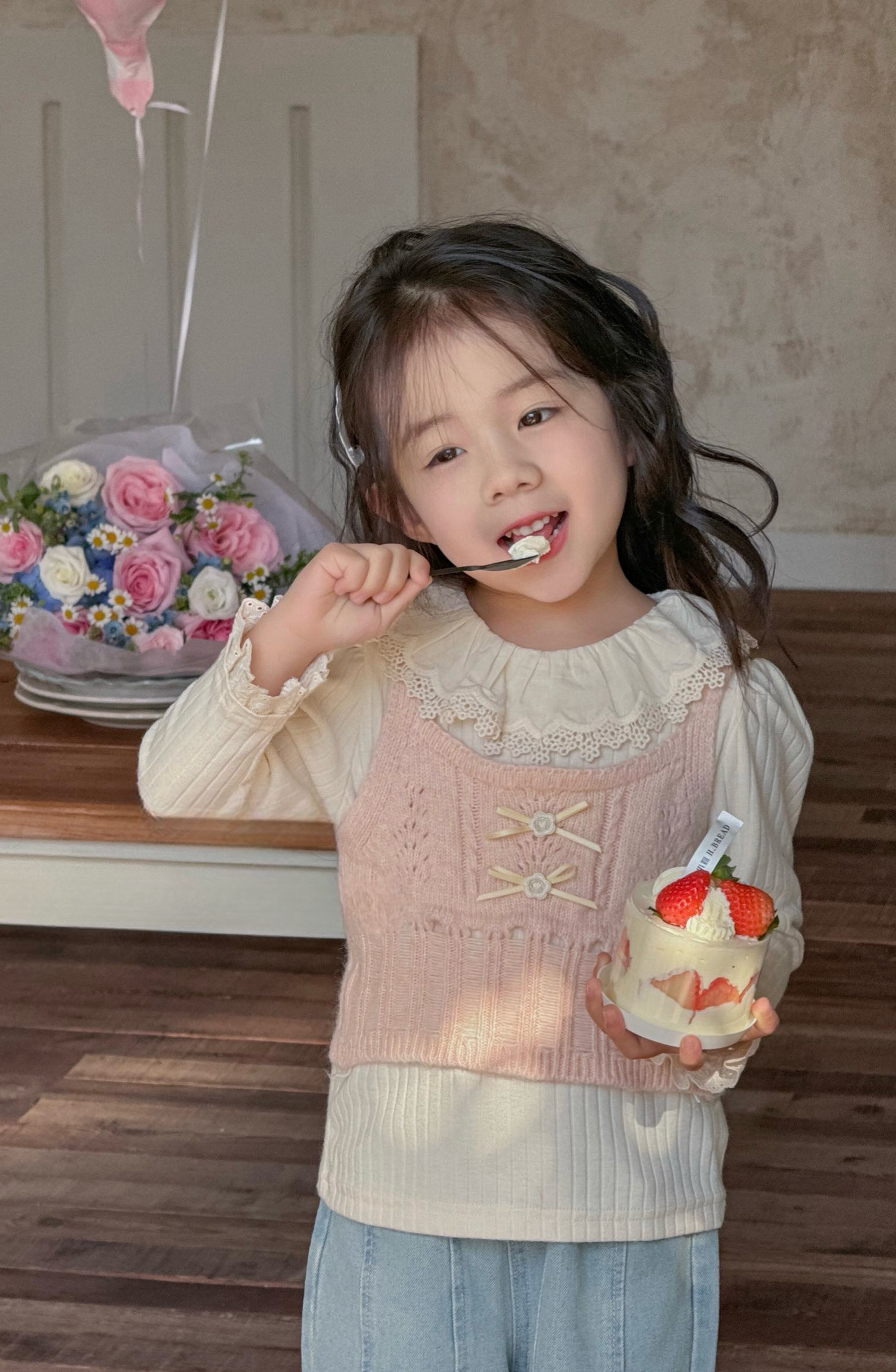 YKGT442 直間蕾絲領打底