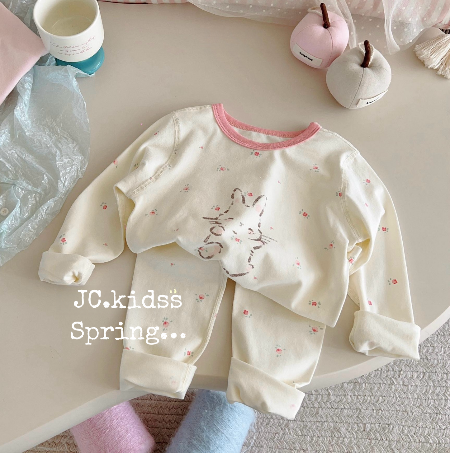 粉兔家居服 - 嬰幼兒童裝