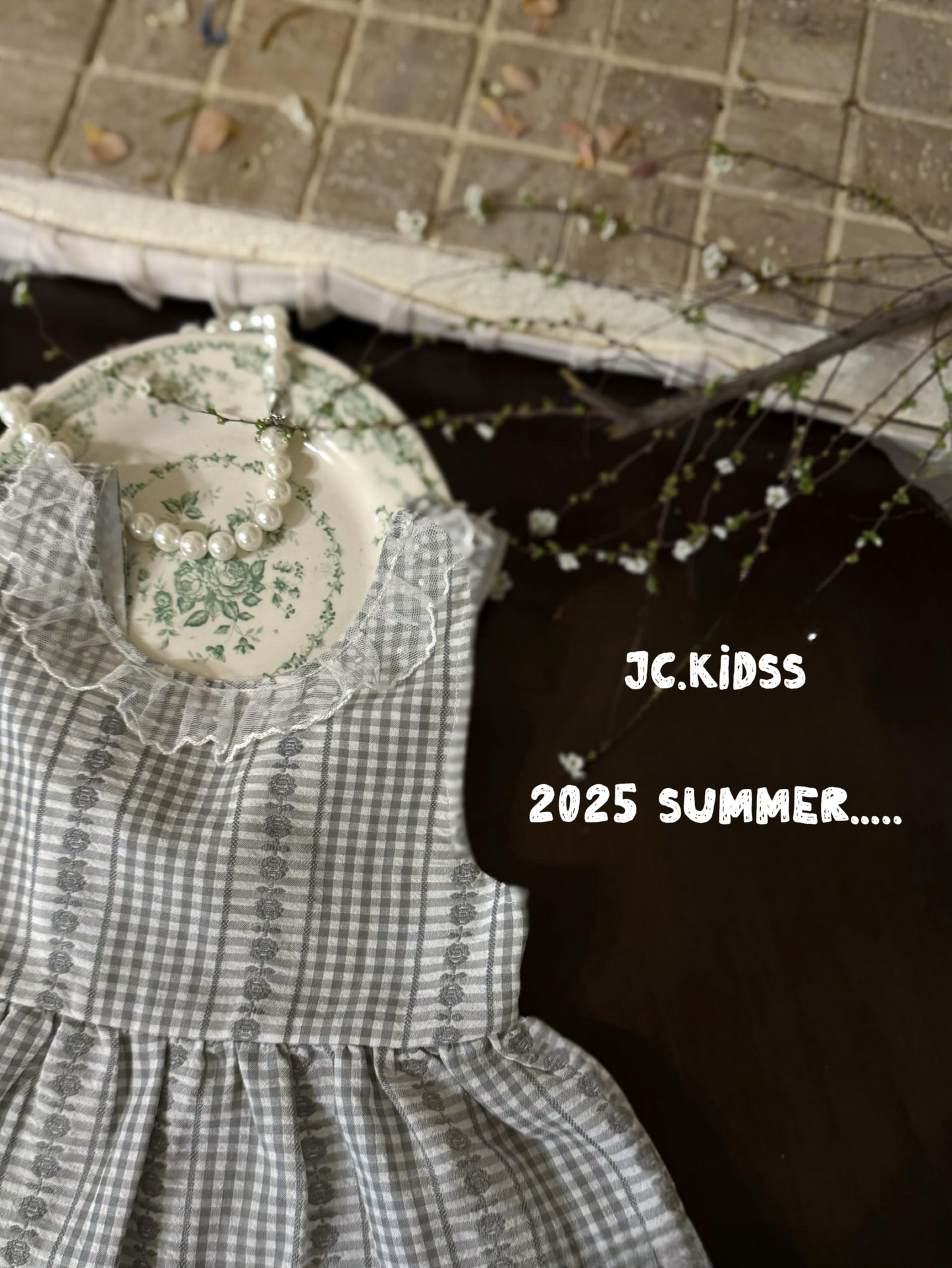 氣質格紋背心 - 嬰幼兒童裝