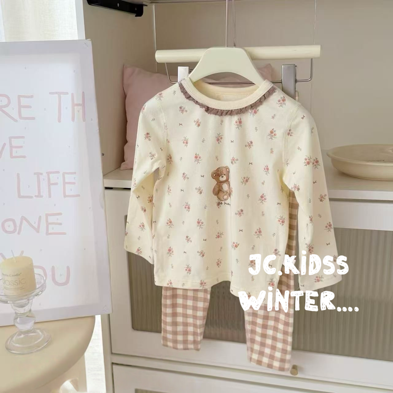 HW228 碎花熊仔家居服