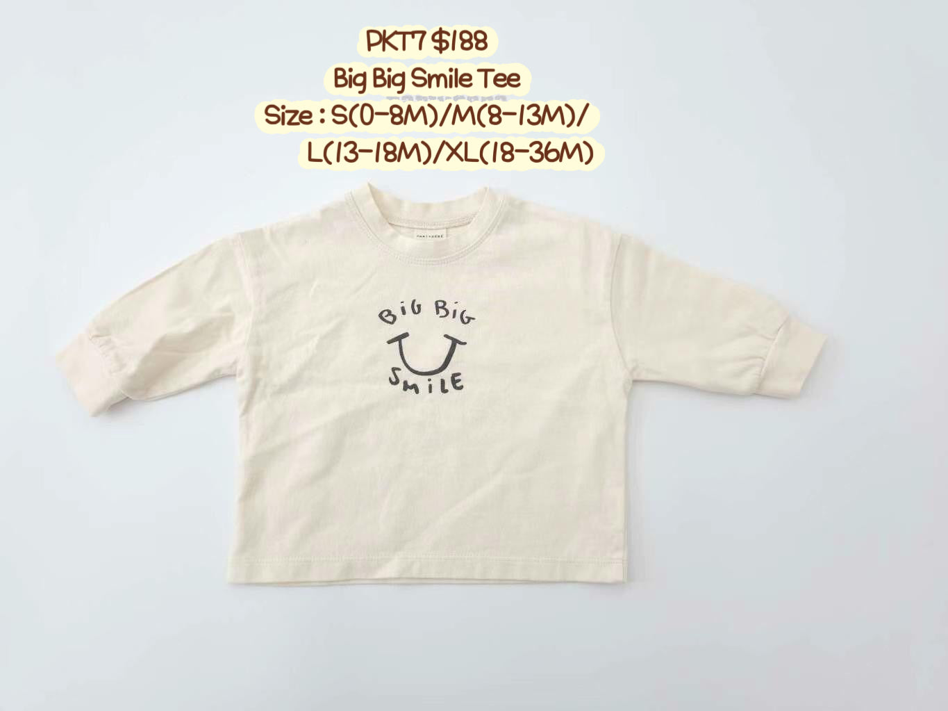PKT7 Big Big Smile Tee
