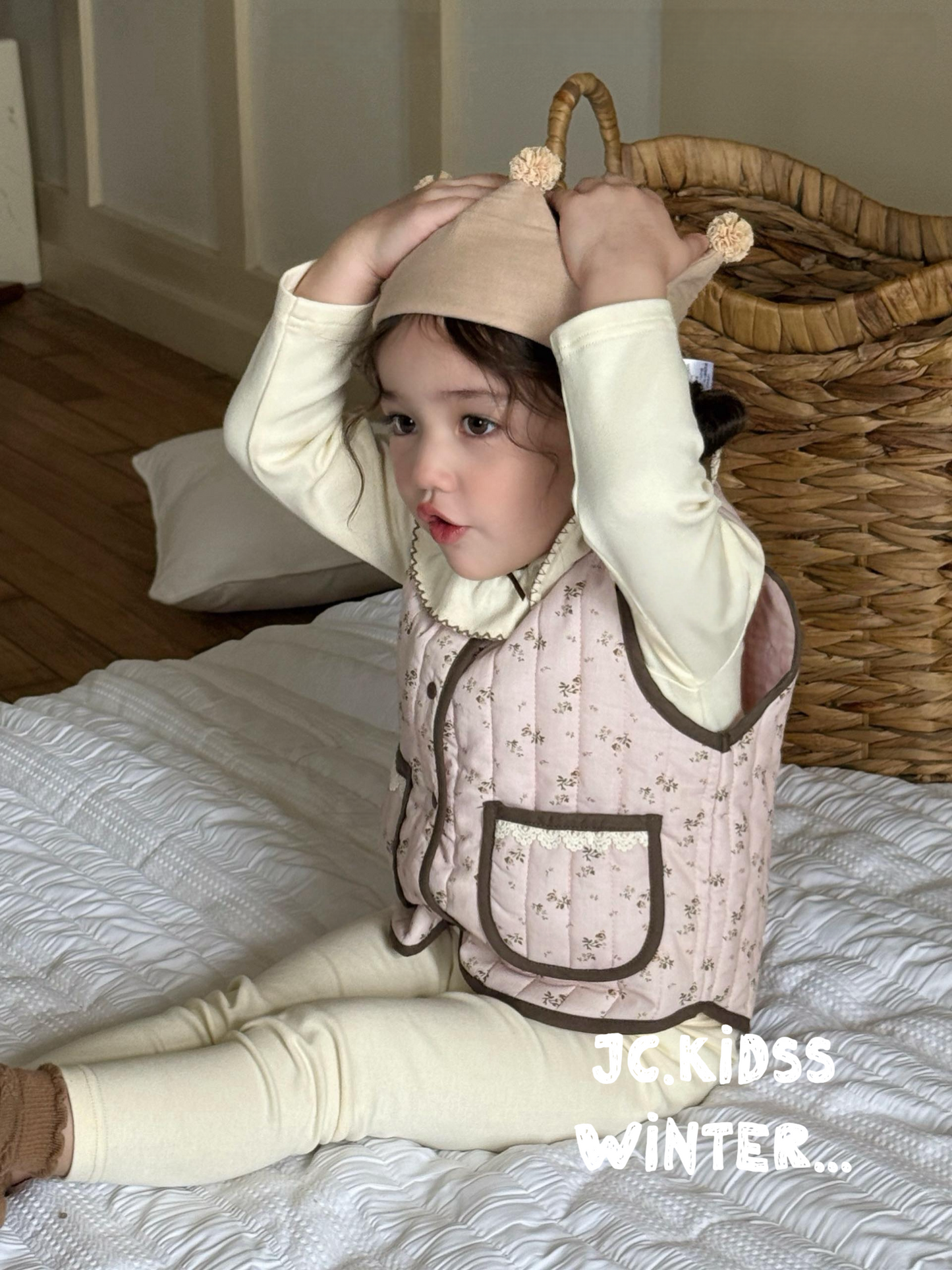 HW217 家居雙面穿棉馬甲