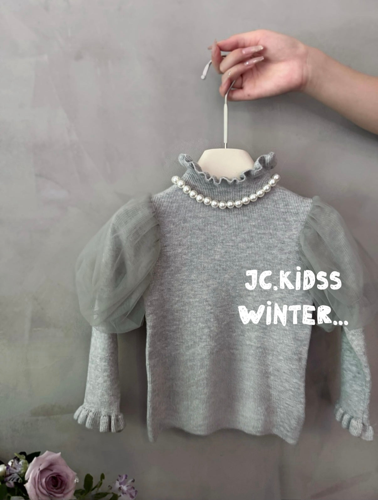 YKGT553 企領蕾絲泡泡袖打底上衣