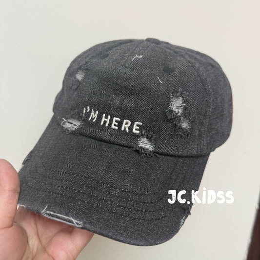 CAP30 黑色爛牛仔帽