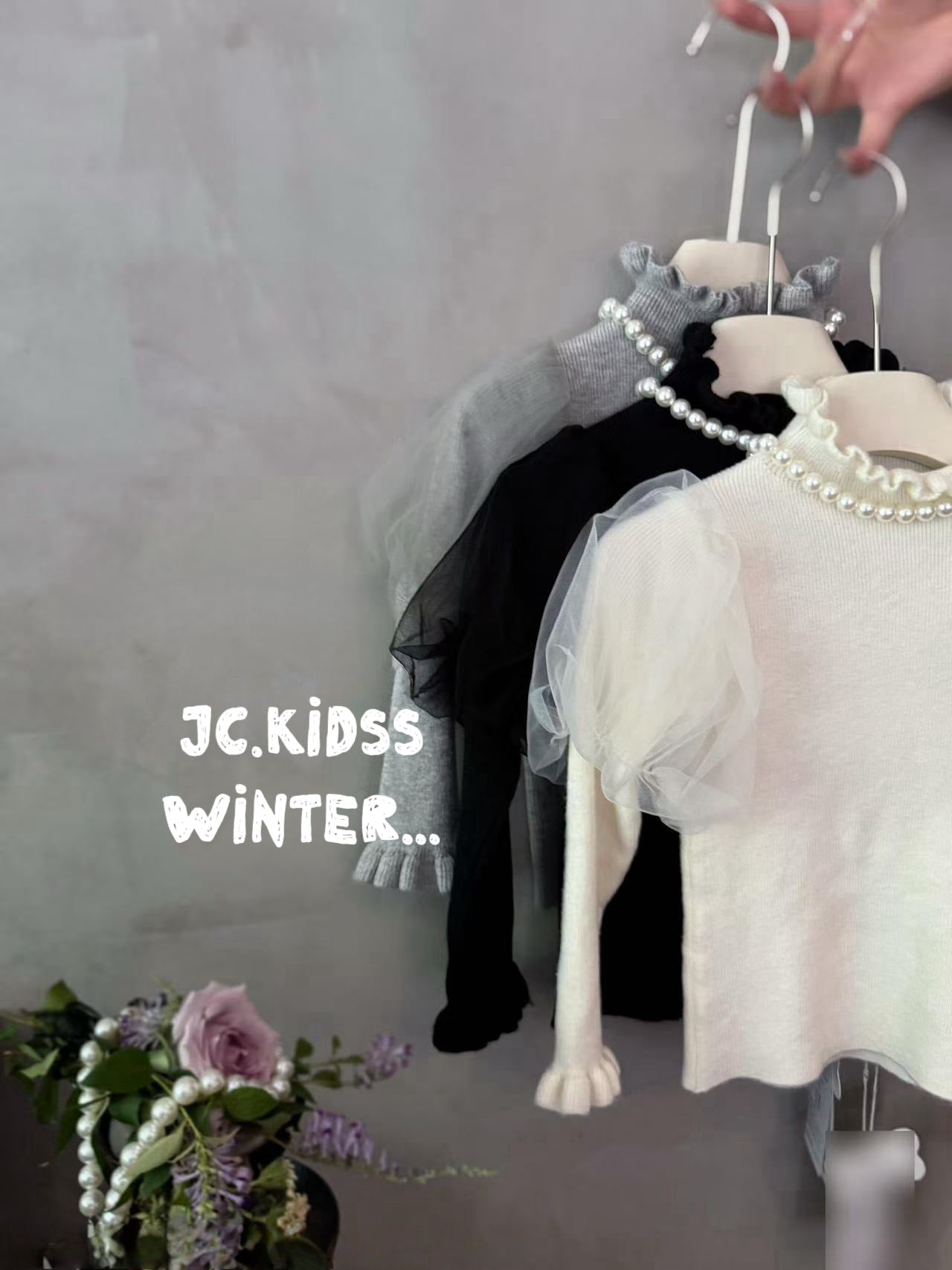 YKGT553 企領蕾絲泡泡袖打底上衣