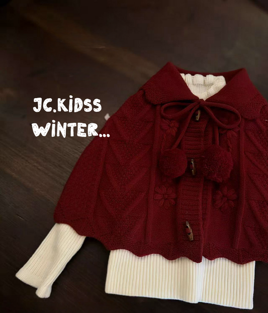 YKGT561 線冷牛角鈕披肩