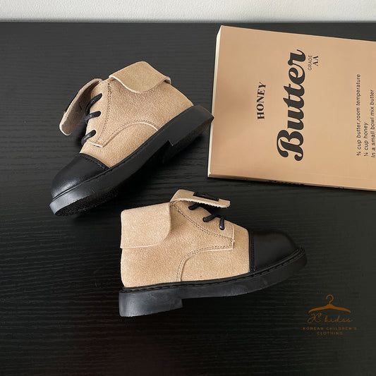 SH24 卡其色包頭boots