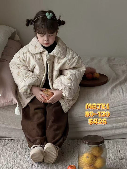 MBJK1 碎花夾棉外套