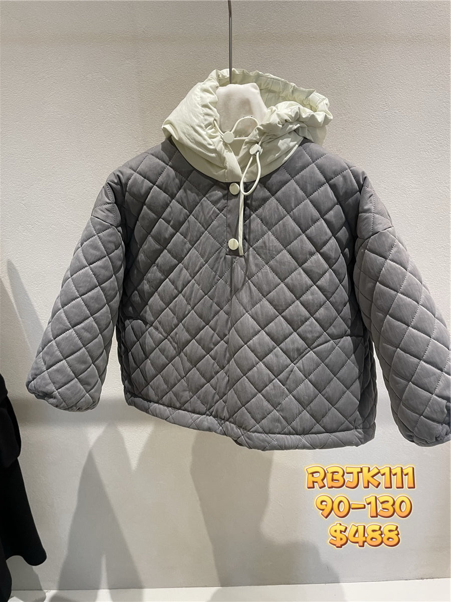 RBJK111 菱格棉外套