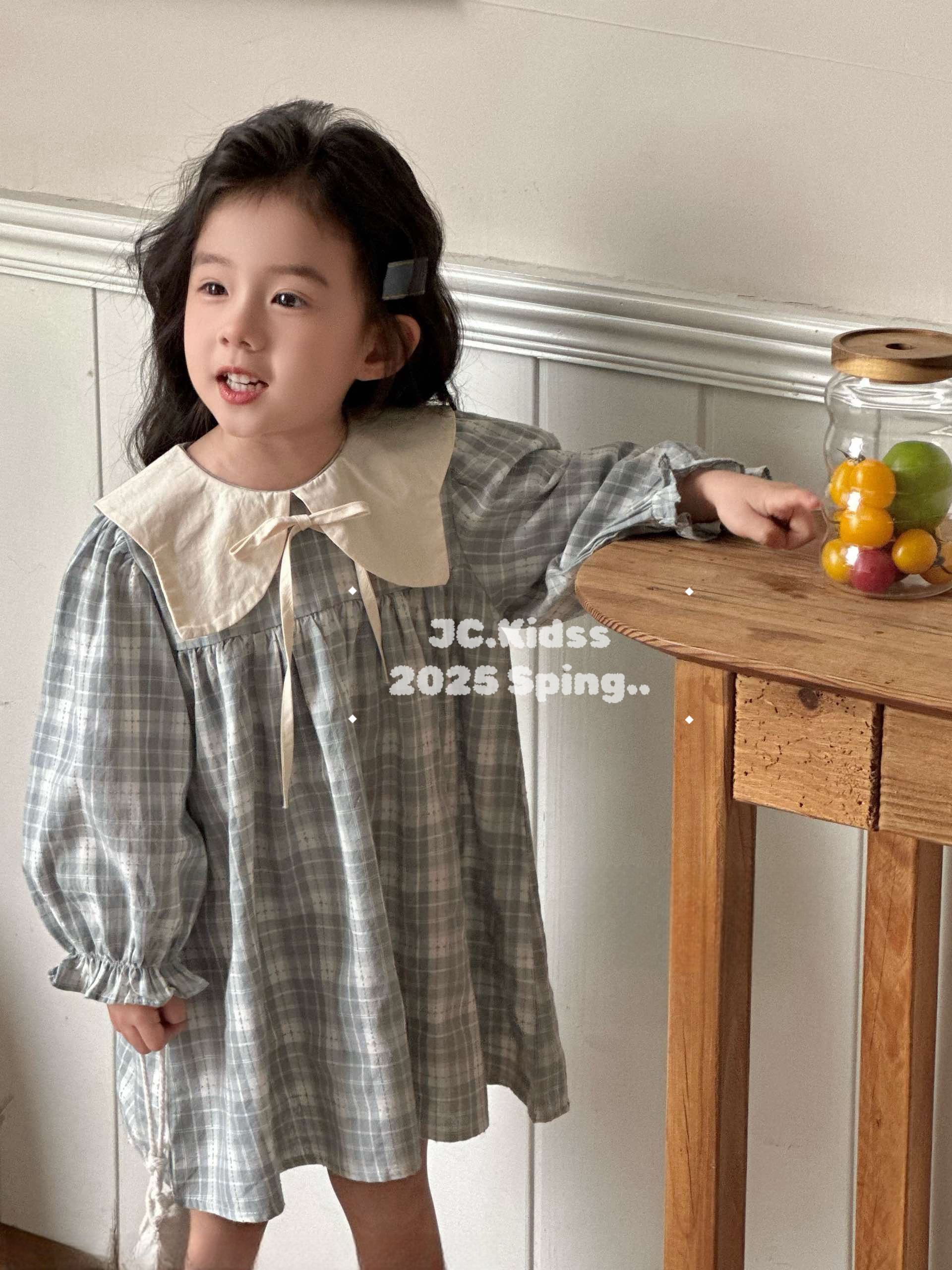 藍格連身裙 - 嬰幼兒童裝