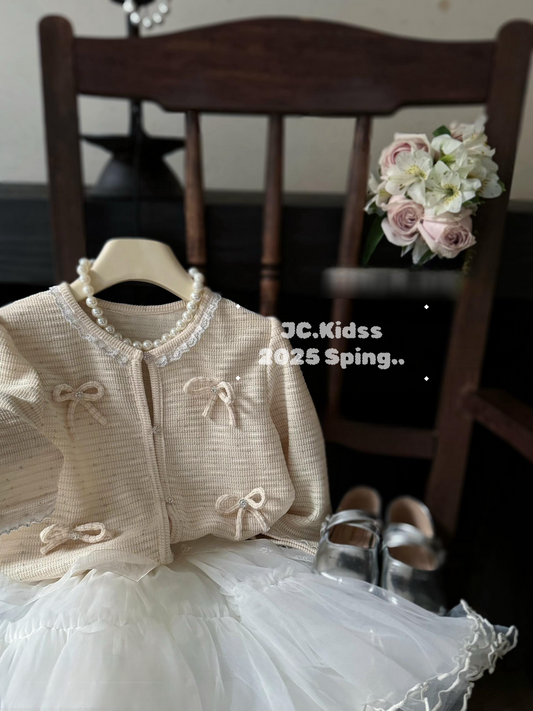YKJK454 蝴蝶結薄外套