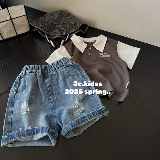 YKBJ450 簡單爛牛短褲