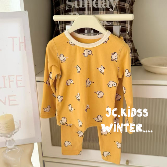 HW225 黃色鴨仔家居服