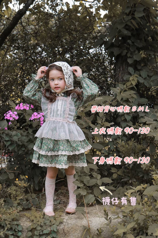 FB40 碎花層次短裙